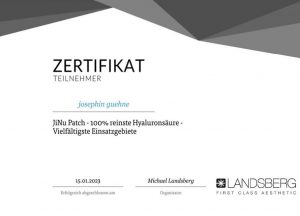 JiNuPatch™-Zertifikat